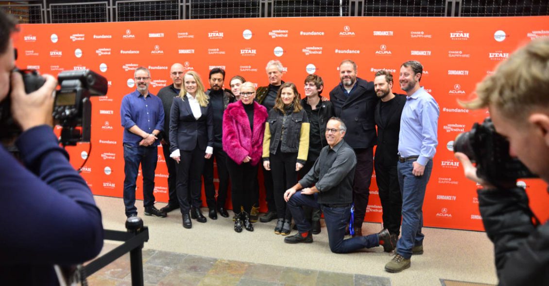 Film team and Sundance Film Festival Director John Cooper attend the World Premiere of Puzzle by Marc Turtletaub, an official selection of the Premieres program at the 2018 Sundance Film Festival. © 2018 Sundance Institute | photo by Jonathan Hickerson. All photos are copyrighted and may be used by press only for the purpose of news or editorial coverage of Sundance Institute programs. Photos must be accompanied by a credit to the photographer and/or 'Courtesy of Sundance Institute.' Unauthorized use, alteration, reproduction or sale of logos and/or photos is strictly prohibited.