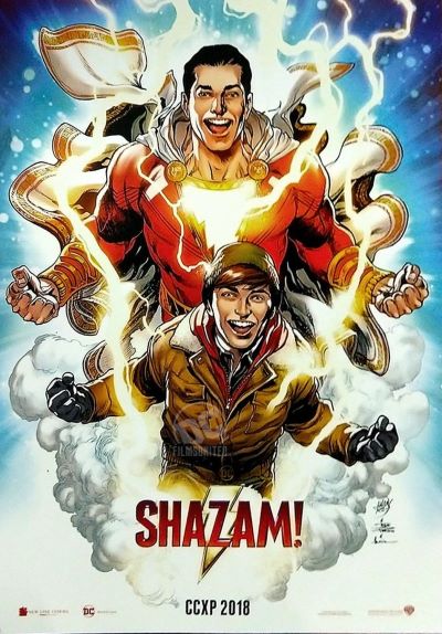 Shazam - poster do filme (CCXP 2018)