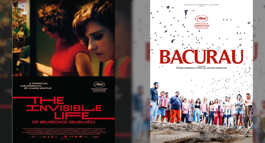 Cartazes internacionais dos premiados em Cannes  Bacurau e A Vida Invisível de Eurídice Gusmão orgulhos do cinema nacional
