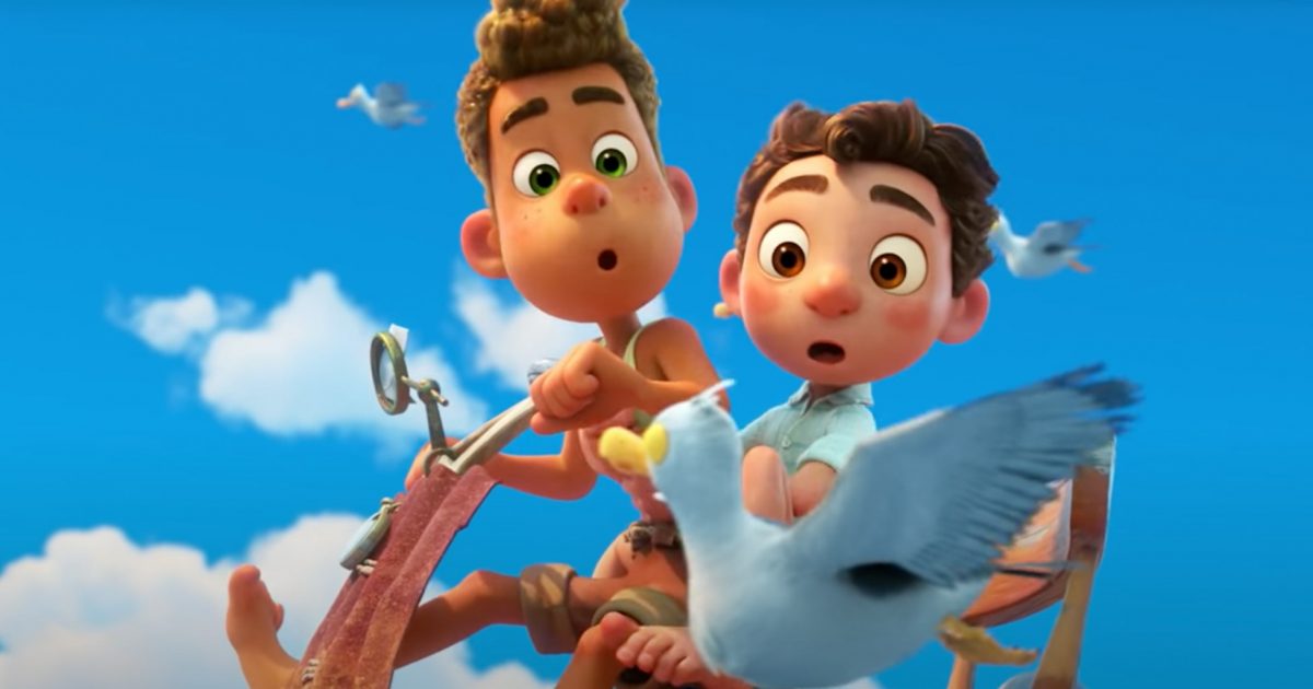 Alberto e Luca em cena do filme da Pixar "Luca".
