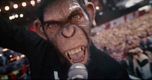 Robbie Williams é vivido por um macaco no primeiro teaser de “Better Man”