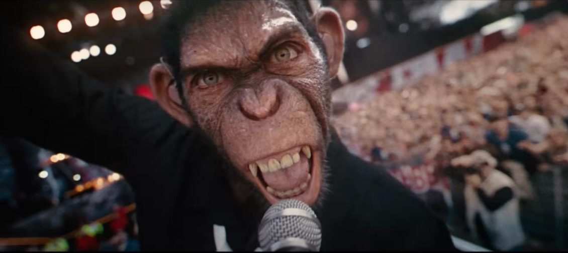 Robbie Williams é vivido por um macaco no primeiro teaser de “Better Man”